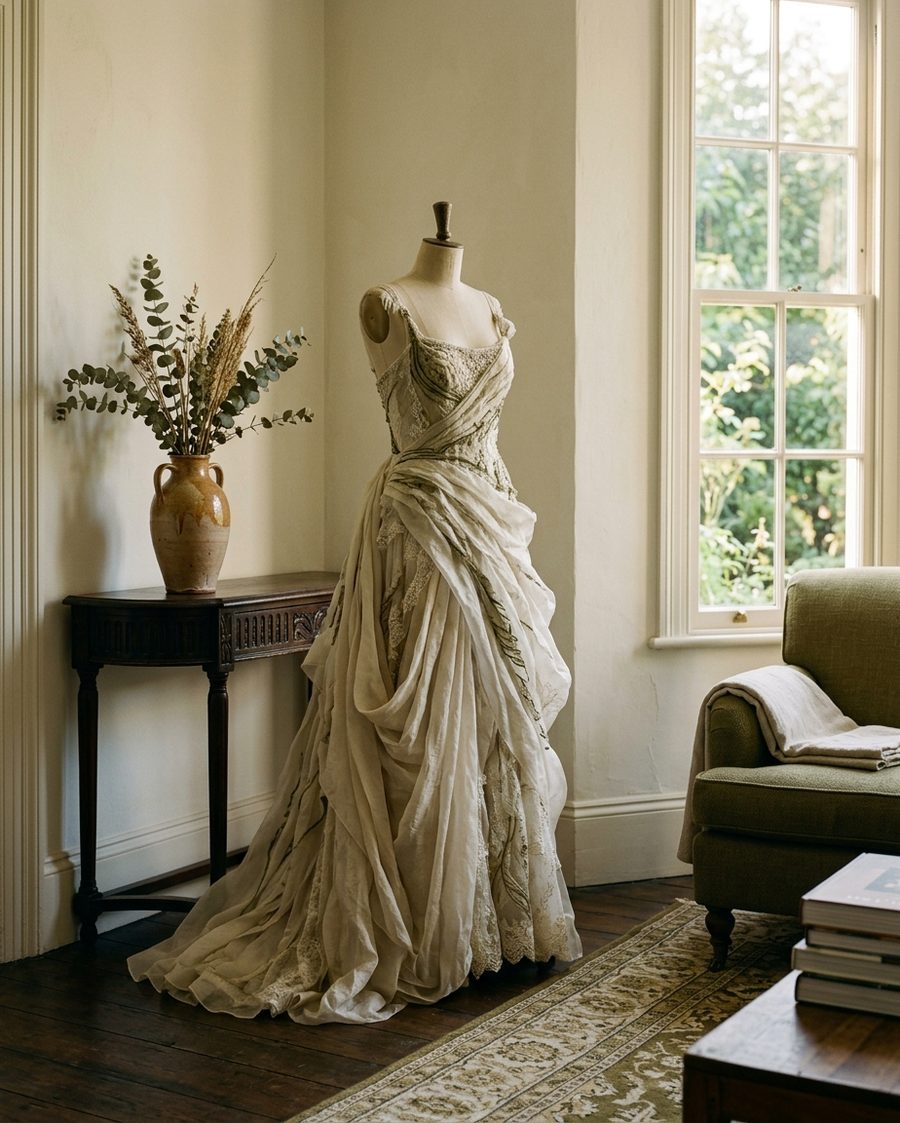 Sculpture in a domestic interior